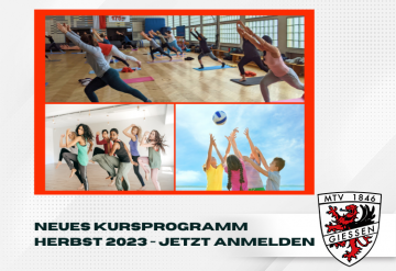 Neues Kursprogramm Herbst 2023 - Jetzt anmelden
